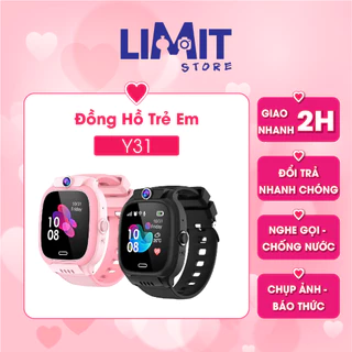 Đồng Hồ Thông Minh Y31 Lắp Sim Nghe Gọi - Định Vị Cảnh Báo Nguy Hiểm Cho Bé - Có Tiếng Việt