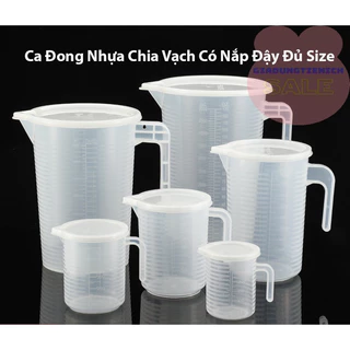 Ca đong định lượng CÓ NẮP các size