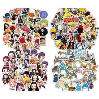 Set 50 hình dán trang trí NARUTO, ONE PIECE ( giao ngẫu nhiên)