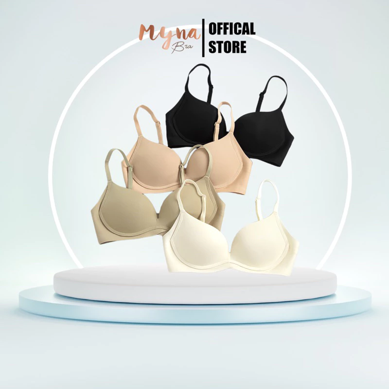 Áo lót su không gọng không viền đệm nhẹ 1CM nâng ngực Myna Bra: AL507