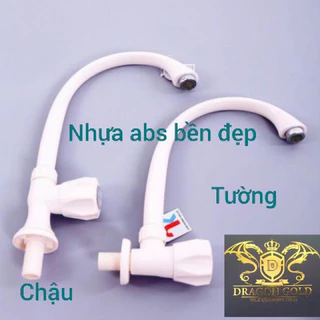 Vòi rửa chén bát ngổng nhựa cắm chậu cắm tường giá rẻ nhất