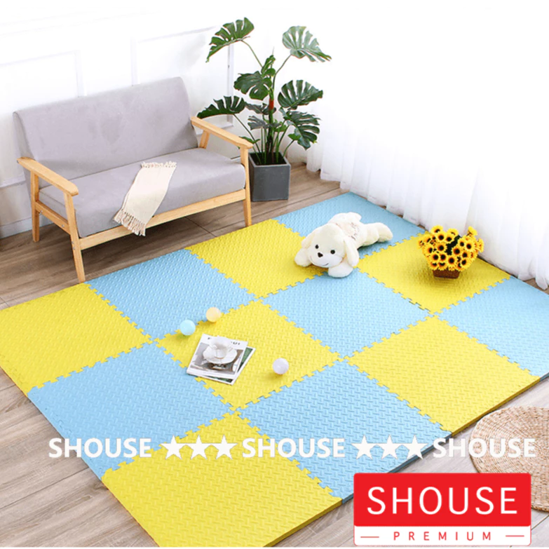 Thảm Xốp Ghép lót sàn cao cấp 30 x 30 cm miếng dày vân khế  , vân gỗ trải sàn phòng khách ngủ miếng dày nhiều màu