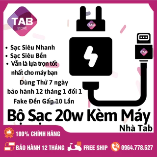 Bộ Sạc Nhanh 20w Chính Hãng - Bảo Hành 12 Tháng