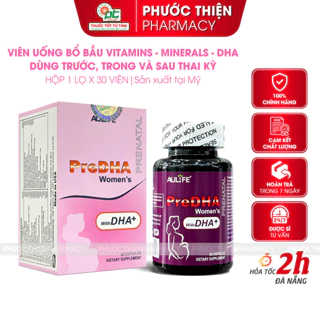Viên bổ bầu bổ sung vitamin tổng hợp DHA cho bà bầu PreDHA Prenatal Women's 30 viên - acid folic, vitamins, minerals