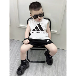 Set ba lỗ base ball cho bé , bộ quần áo tank top trẻ em unisex bé trai , Kid_genz