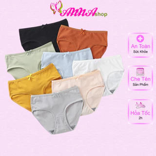 Quần lót nữ cotton nhiều màu có size 68kg, siêu thoáng, trẻ trung, thoải mái (MS 03137) Anna Shop