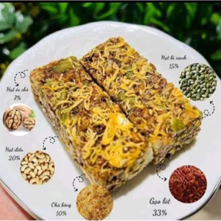 Thanh gạo lứt chà bông 500gr ❤️🥓 Ăn kiêng giòn thơm ngon