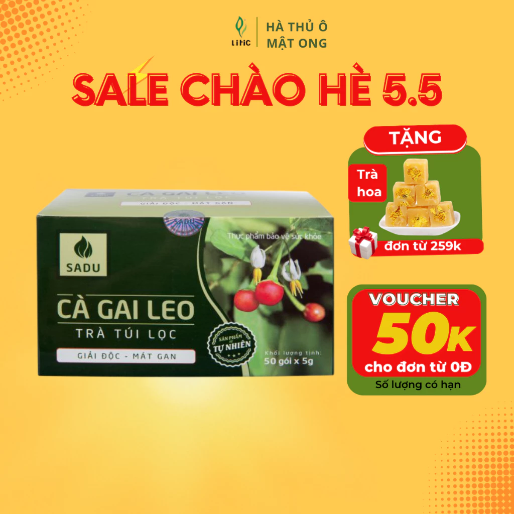 trà cà gai leo , thải độc gan phòng xơ gan , viêm gan , giải rượu bia - trà túi lọc Litic 150g , 250g