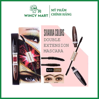 Mascara Sivanna Colors Super Model 2in1 Double Extension Mascara Hf901 Chuốt Mi Hai Đầu Tiện Lợi - Wincy Mart