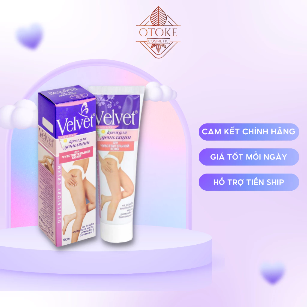 Kem tẩy lông Stella Velvet Depilatory làm mềm da và giảm lông 100ml