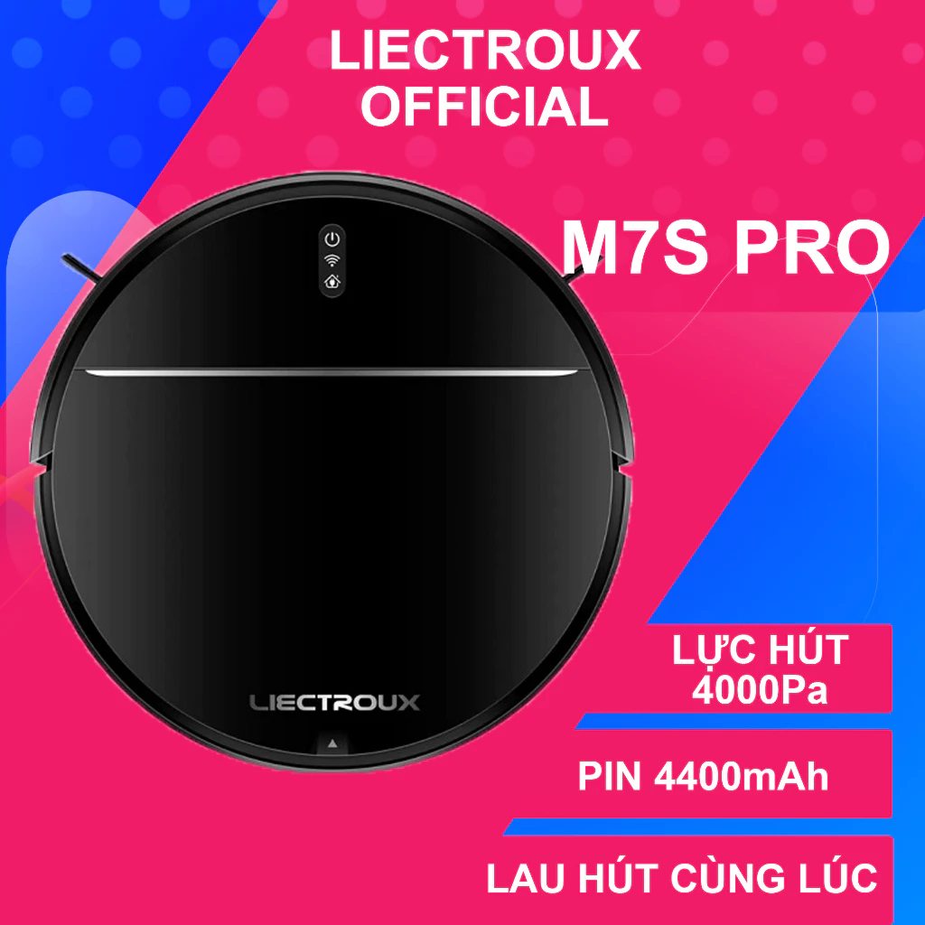 Robot hút bụi lau nhà Liectroux M7S Pro - Máy hút bụi lau nhà tự động