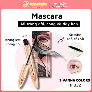 Mascara làm tơi và dài mi Sivanna Colors Light Warp Dense Bouncy Mascara HF932