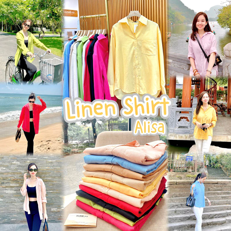 Áo sơmi đũi Linen Basic - ALISA