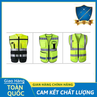 Áo Gile Phản Quang Sản Phẩm Mới , Chất Lượng Mới Tốt Hơn , Nhiều Túi Tiện Lợi, Giành Cho Công Nhân , Kỹ Sư Công Trường