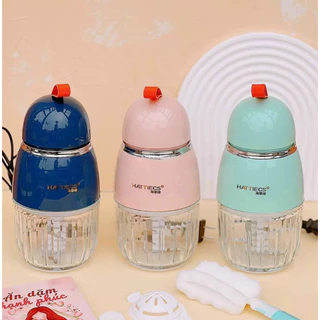 Máy xay ăn dặm cho bé ăn dặm KidsWorld Hattiecs 6 lưỡi và 8 lưỡi dao dung tích 300ml phiên bản quốc tế