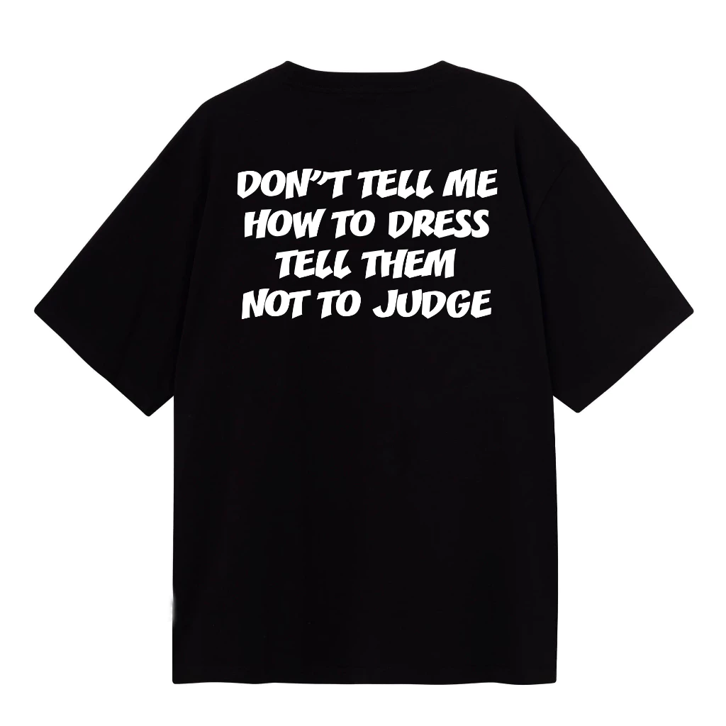 EDDIE Áo thun unisex nam nữ DONT TELL ME cotton form rộng oversize nhiều màu 100% cotton