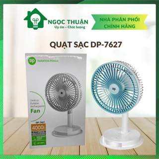 Quạt sạc để bàn tiện lợi DP-7627 có đèn led