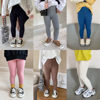 Quần legging cho bé gái DMINT chất cotton co giãn thoải mái - Quần áo thu đông trẻ em hãng Ambb Kids