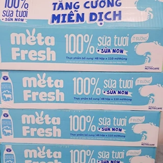 Sữa tươi+ sữa non Meta fresh ít đường