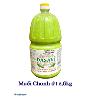 Bán sỉ Nước chấm hải sản - Muối chanh ớt Nha Trang Dasavi can 2,6kg