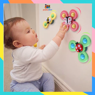 [Hàng Loại 1] Bộ 3 Con Quay Đồ Chơi Spinner Cho Bé, Set Đồ Chơi Con Quay Dán Tường Vui Nhộn, Đồ Chơi Trẻ Em An Toàn.