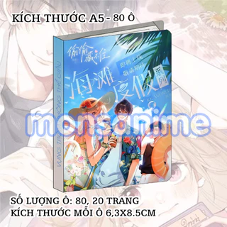 Album A5 đựng card Vụng trộm không thể giấu 80 ô sổ binder manhua anime game sưu tập