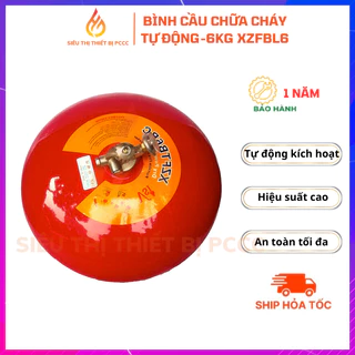 Bình cầu chữa cháy tự động bằng bột ABC 6kg XFTZBL6 - Siêu thị thiết bị PCCC