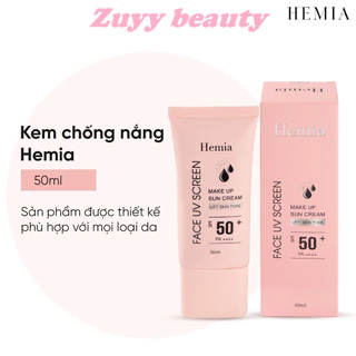 Kem Chống Nắng Hemia MaKe Up Sun Cream hàn quốc 50ml Chính Hãng