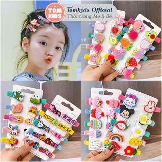 SET 10c/Bộ kẹp tóc hình công chúa dễ thương cho bé gái mã PK-006