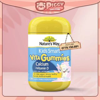 Kẹo dẻo Nature's Way Kids Smart Vita Gummies Canxi + Vitamin D 60 Viên Úc