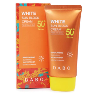 Kem Chống Nắng Kiềm Dầu, Nâng Tone Dabo White Sunblock SPF 50 PA +++++ Hàn Quốc 70ml