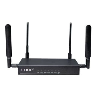 Bộ phát Wifi 4G Công nghiệp Edup AZ803 tốc độ 300Mbps, 1 cổng LAN 4 cổng WAN