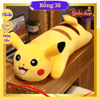 Gối Ôm Cho Bé, Gấu Bông PIKACHU Vàng, Chất Liệu Cao Cấp, Mềm Mại