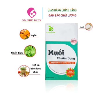 Muối chườm bụng bảo nhiên sau sinh cho mẹ