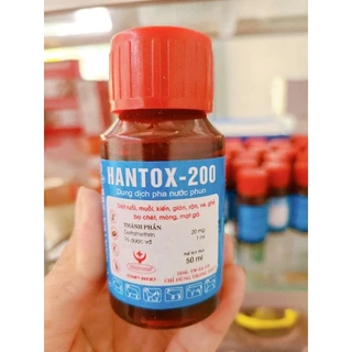 Hantox 200 xịt ruồi, muỗi, kiến, gián, ve, rận, ghẻ, bọ chét, mòng, mạc gà