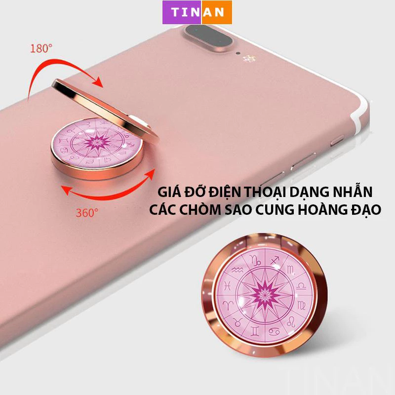 Giá đỡ điện thoại các chòm sao cung hoàng đạo, giá đỡ dạng nhẫn