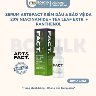 Serum dưỡng Art & Fact 20% Niacinamide + green tea leaf extract + panthenol - làm khỏe, ngừa mụn, dịu viêm và sáng da