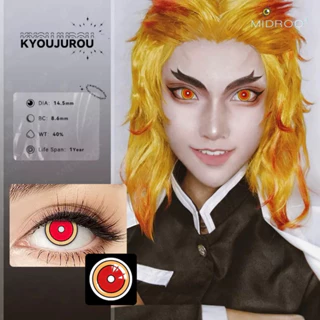 [Sẵn] Lens cosplay Rengoku - Demon Slayer: Kimetsu no Yaiba kính áp tròng [Miu Cosplay]