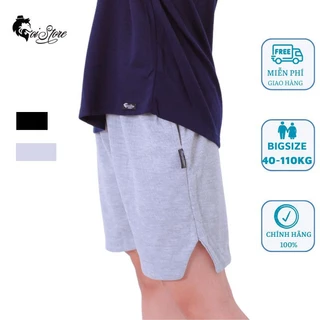 40-105KG Quần SHORT NAM NỮ thời trang Sói Store BIGSIZE vải cotton tổ ong thoáng mát