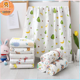 Khăn xô tắm cho bé sơ sinh 4 lớp size 70*90cm loại cao cấp Little Tiger - Khăn tắm cho bé