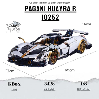 Mô hình lắp ráp siêu xe technic Pagani Huayra R tỉ lệ 1:8 SKU 10252 3428 PCS cung cấp bởi Pluton