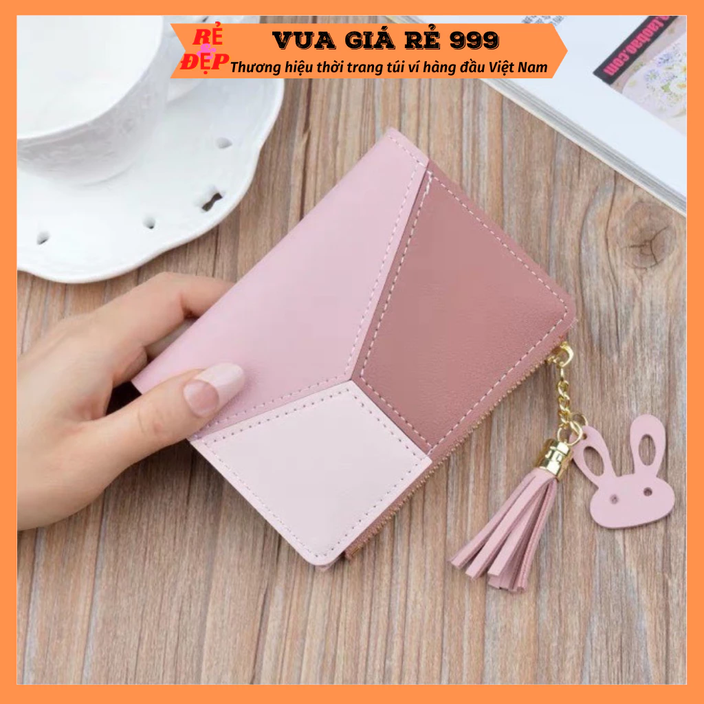 Ví bóp nữ đẹp cầm tay mini ngắn nhỏ gọn bỏ túi thời trang giá rẻ PAMA VN47