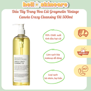 Dầu Tẩy Trang Hoa Cải Graymelin Vintage - Canola Crazy Cleansing Oil 500ml