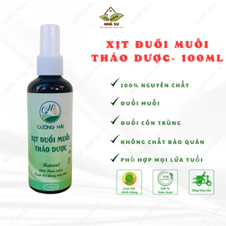 Xịt đuổi muỗi thảo dược Cường Hải - Đuổi muỗi, đuổi côn trùng, khử mùi, sát khuẩn - 100ml