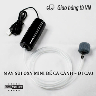 Máy Sủi Oxy Mini Kết Nối USB - Sục Khí Oxi Cho Bể Cá Cảnh Siêu Nhẹ Và Yên Tĩnh [Sủi USB]