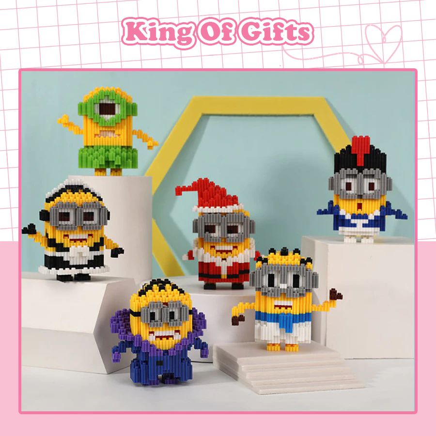 Đồ chơi lắp ráp mini 3D minion  siêu đẹp, giá rẻ King Of Gifts