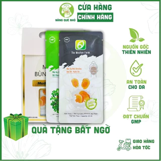 Mặt Nạ Bùn Khoáng Sạch Sâu Sáng Da Giảm Mụn Đầu Đen Làm Sạch Lỗ Chân Lông Sữa Dê Nghệ Đỏ Chùm Ngây Rau Má Moshav Farm