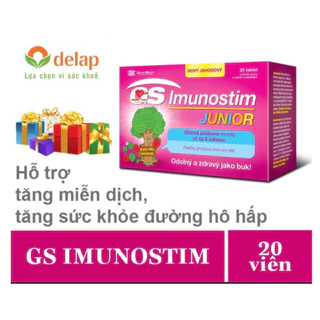 GS Imunostim Junior - Giúp bé tăng cường sức đề kháng, phòng ngừa cảm lạnh cho trẻ - Nhập khẩu từ Ý