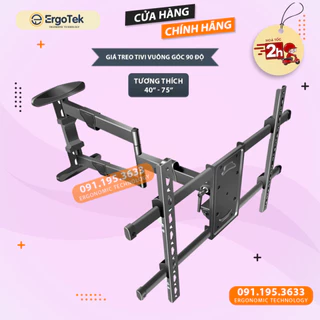 Giá Treo Tivi Xoay Vuông Góc ErgoTek E89 - Khung Treo Tivi – [Màn hình 40 - 75 Inch] [Xoay 90 Độ với tường] #DY658S