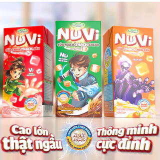 Lốc 4 hộp sữa có thạch Nuvi 170ml